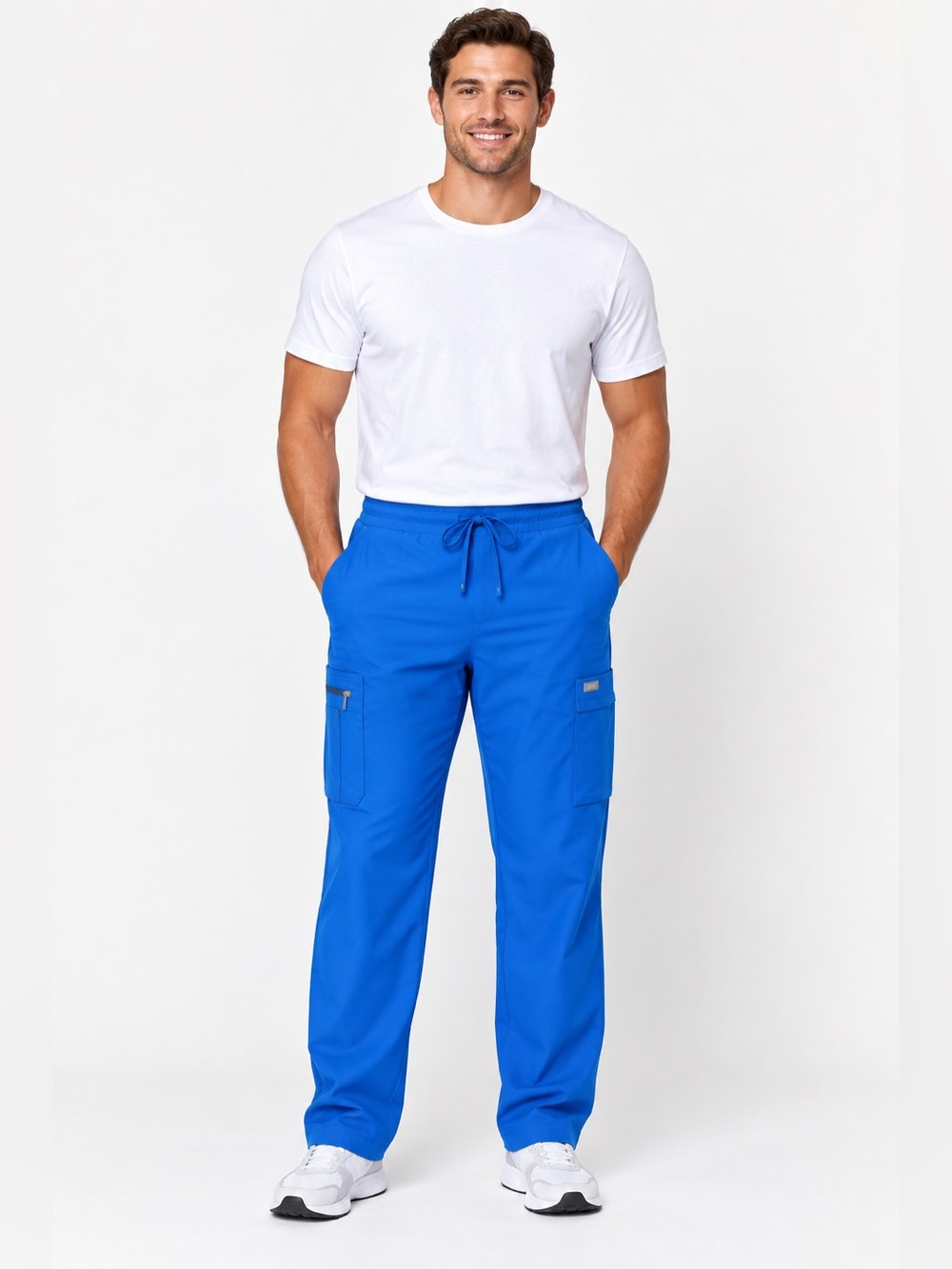 FIGS Cairo Cargo Scrub Pants Men’s 3XL Regular Blue NWT